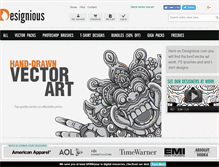Tablet Screenshot of designious.com